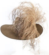 Australian Light Horse slouch hat (c.1968) with emu feather plume, made in Australia by Dunkerley Ltd Akubra; Light Horse group photograph by H.M.Walker [Melb.]. G/VG condition. - 2