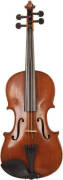 VIOLIN: Early 20th century trade violin possibly French or German with paper label "Attuned by Wm. H... Northampton March 1920 W.H." Good English bridge, fully restored, presents well with a two piece back & finely carved scroll. Modern case, excellent co