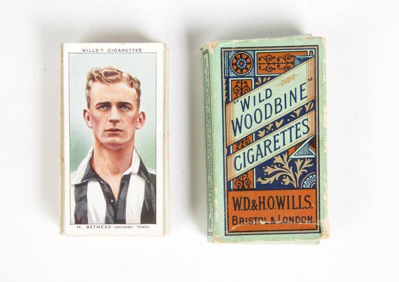 c1905-90s trade cards in box, noted 1905 Wills (Australia) "Sporting Terms", part set [21/25]; many Brooke Bond Tea issues including "Prehistoric Animals" & "Trees in Britain"; 1939 Wills "Association Footballers" (46); also noted silk produced for Queen