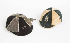 NZ HONOUR CAPS: Collection with 1929 Auckland Football Association; 1931 Wellington Football Association; "LAAF 1910"; "EMHC 1918"; St Andrews College 1923 1924; "1931"; "HAA 1939". Fair/Good condition. (7 items)