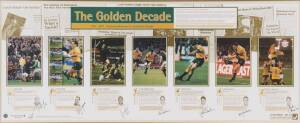 BALANCE OF COLLECTION, noted Wallabies "The Golden Decade" signed print, with 7 signatures including David Campese, George Gregan & John Eales; "British Olympic Legends" print by Gary Keane with 6 signatures including Steve Redgrave & Daley Thompson; plus