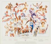 BALANCE OF COLLECTION, noted Wallabies "The Golden Decade" signed print, with 7 signatures including David Campese, George Gregan & John Eales; "British Olympic Legends" print by Gary Keane with 6 signatures including Steve Redgrave & Daley Thompson; plus - 2