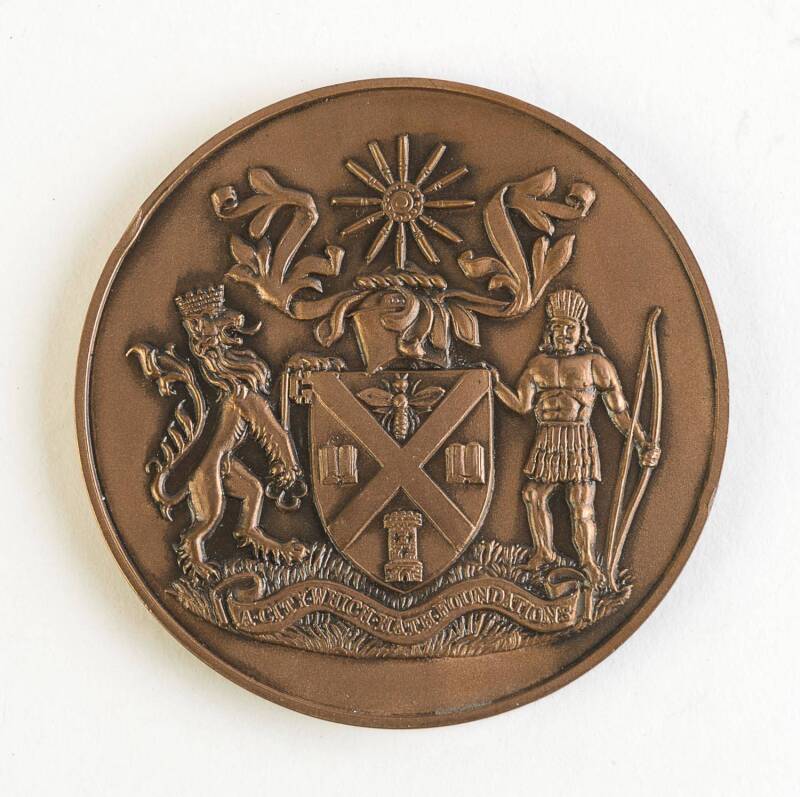 1966 BRITISH COMMONWEALTH GAMES IN JAMAICA, Participation Medal "1966 VIII.British Empire and Commonwealth Games, Kingston, Jamaica", 55mm diameter, 