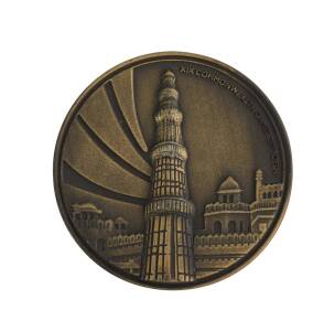 2010 COMMONWEALTH GAMES IN DELHI, Participation Medal "Delhi 2010, XIX Commonwealth Games", 60mm diameter, in original presentation case.