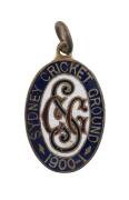 SYDNEY CRICKET GROUND, 1900-1 membership badge, number 1898.