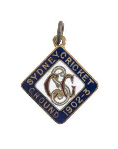 SYDNEY CRICKET GROUND, 1902-3 membership badge, number 2235.