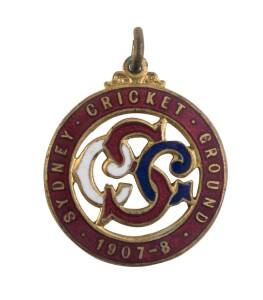 SYDNEY CRICKET GROUND, 1907-8 membership badge, number 3003.