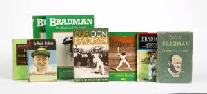 CRICKET BOOKS, mainly biographies, noted "Farewell to Cricket" by Don Bradman [London, 1950]; "Hitting Across the Line" by Viv Richards [Sydney, 1991]; "The Barry Richards Story" by Barry Richards [Sydney, 1978]. Fair/Good condition. (c135 items).