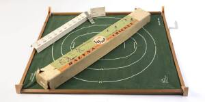 CRICKET GAME, "Balyna Discbat Cricket", table-top cricket game in fine condition in original box, with original 1957 invoice.