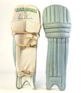 PAUL JARVIS, pair of England ODI Cricket pads, both named inside "P.Jarvis". [Paul Jarvis played 9 Tests & 16 ODIs 1988-93].