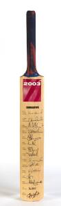 2003 ZIMBABWE TEAM, full size Cricket bat with 15 signatures including Heath Streak, Andy Flower & Grant Flower.