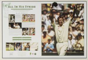 GLENN MCGRATH: "All In His Stride" signed displays,wholesale quantity (11) in original packing cartons.