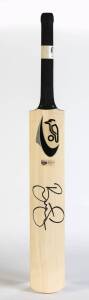 BRETT LEE, signature on full size "Kookaburra" Cricket bat.