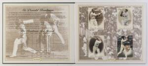 1996 Heritage/Futera "Sir Donald Bradman", complete set [4], in album numbered 70/500. VG.