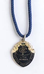 CARLTON: Badge "CFC/ Life Member/ Carlton Football Club", with number "314" on reverse.
