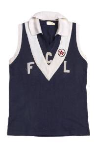 GREG WILLIAMS' VICTORIA COUNTRY JUMPERS (2), one number "15" with CFL on front, other number "22". Together with photograph of Victoria Country team.