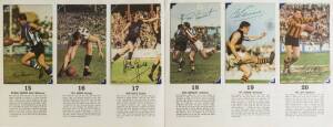 1966 Mobil "Football Photos - VFL Footballers", complete set [40]. G/VG (stuck into album with photo corners).