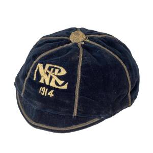 NZ RUGBY LEAGUE HONOUR CAPS, noted Nelson Rugby League for 1914; Auckland Rugby League for 1922 (two different colours), 1923 & 1934. Fair/Good condition. (5 items)