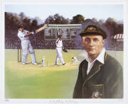 DON BRADMAN: Prints (20) "Sir Donald Bradman: First Test Century" by Dave Thomas, size 63x53cm each.