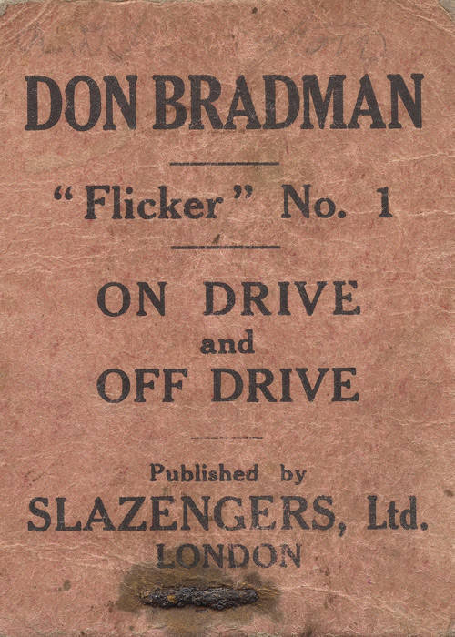 Cricket: "Don Bradman, Flicker No.1 - On Drive and Off Drive", published by John Wisden & Co. [London, c1930]. Rusty staple, otherwise good condition. Together with "Frame by Frame Flick Book No.1 Sir Donald Bradman" & "No.2 Dennis Lillee".