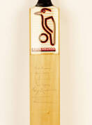 SIGNED CRICKET BAT: Full size "Kookaburra" Cricket Bat with 7 signatures including Ray Lindwall, Neil Harvey & Ian Craig. G/VG condition.