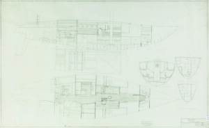 "APOLLO III" 53': Miller & Whitworth original plans, drawings & blueprints, 1974, set of 37 drafting film & graph paper sheets. Ex Ben Lexcen collection.