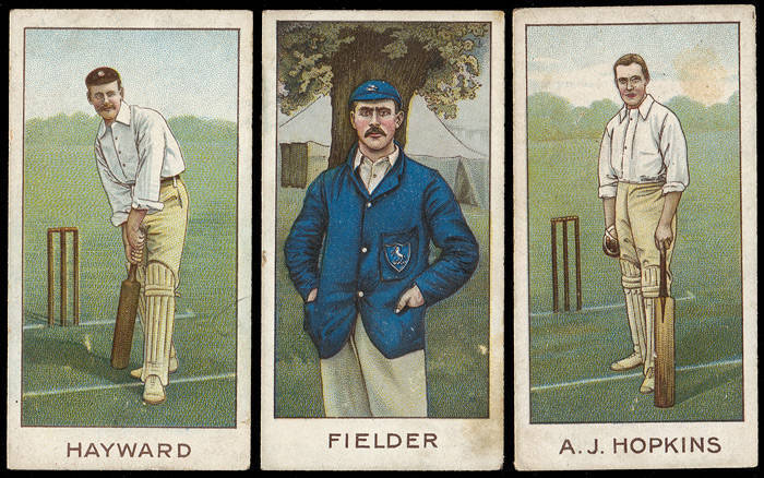 c1896-1934 cricket cards, noted 1896 Wills "Cricketers" (10); 1905 Sniders & Abrahams (9); 1907 Wills (11); 1911 Wills (52); 1932 Godfrey Phillips (91); 1934 Patrol Tobacco (5). Poor/VG. Inspection will reward.