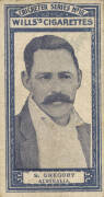 1902 Wills (Australia) "Cricketer Series" (Fancy Frame), part set [10/32 - series is numbered to 25, although there are 7 variants], including both No.11 - J.T.Hearne & J.Tyldesley. Rare group, though condition very mixed, Poor/G. - 2