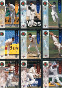 c1993-96 Futera cricket cards in 2 albums, noted "1994/95 Ashes Heroes" [60]; few chase cards. Mainly G/VG.