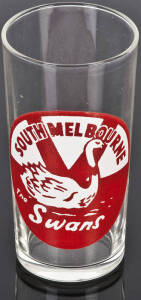 c1957 Greig's Honey Football glass for South Melbourne. Fine condition (no "Greig's Honey" at base).