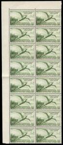 Norfolk Island: 1960-62 (SG.31-36) 1/1 - 10/- Pictorials: the high values in blocks of 4 or larger, several with Imprints. 20 of each. Cat.&pound;730+. (120 stamps).