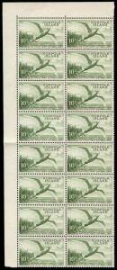 Norfolk Island: 1960-62 (SG.31-36) 1/1 - 10/- Pictorials: the high values in blocks of 4 or larger, several with Imprints. 20 of each. Cat.£730+. (120 stamps).