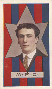 1912 Sniders & Abrahams "Australian Footballers", Series H (Stars), part set [13/60]. Two Poor, others Fair/VG.