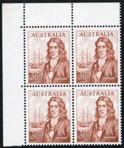 Decimal Issues - 1966 50c Dampier, upper left corner blk.(4); superbly centred MUH.