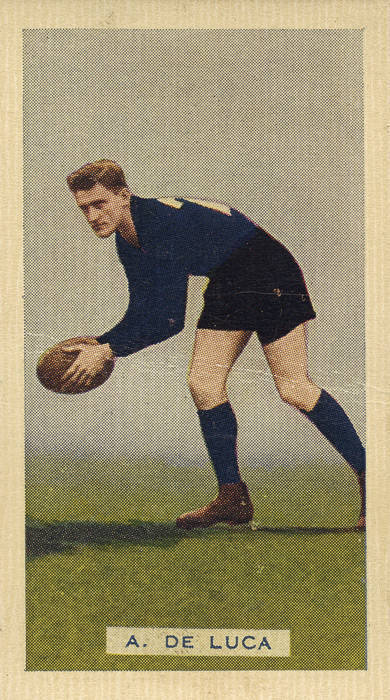 1935 Hoadleys "League Footballers", part set [19/100] - almost complete set of Carlton players. One creased, others G/VG. Rarity 7. {Only five teams were included in this set}.