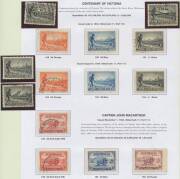 General & Miscellaneous Lots (Australian Commonwealth) - Scrappy pre-decimal collection with pickings including Second Wmk 5/-, Third Wmk 10/-, SMult Wmk 6d corner block of 4, KGV Heads with some varieties noted, Victoria Centenary 1/- x6, NSW Sesqui 2d M - 2