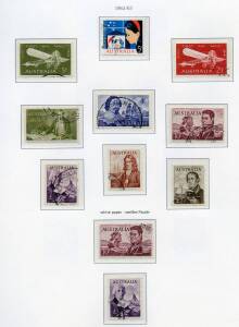 General & Miscellaneous Lots (Australian Commonwealth) - Ka-Be hingeless album with 1930s Commemoratives complete (the 5/- Bridge is CTO) including mostly CTO 'OS' punctures & overprints, 1937-79 issues apparently complete, BCOF set (the 5/- with Australi