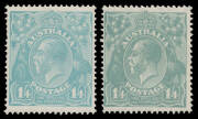 General & Miscellaneous Lots (Australian Commonwealth) - 1913-65 mint collection with KGV Heads mostly complete noted 1/4d SMult Perf 14 in very deep shade, unmounted Kooka M/S as are some other Commems, some 'OS' perfins and overprints (no KSmith), Robes