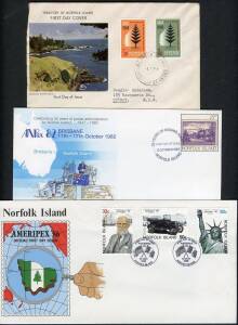 General & Miscellaneous Lots (Australian Commonwealth) - TERRITORIES: Carton with basic collections from all the Territories with some better material including Nauru Seahorses & Ships mint set plus Rough Paper 10/- CTO, Norfolk earlies CTO, etc, also som