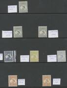 Kangaroos - Attractively presented mostly used collection on annotated pages with range of Inverted Watermarks notably Second Wmk 9d (oval telegraph cancel in violet, Cat $3250); First Wmk Official Perfins including Large 'OS' to 1/- & Small 'OS' 4d x2 5d - 5