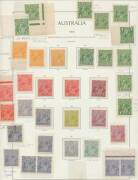 KGV Issues - Collection on Lighthouse pages with Small Multiple Wmk Perf 14 set plus extra 1/4d x2 (one with Thick '1' at Right), Perf 13&frac12;x12&frac12; set - the 1/4d with Thick '1' at Right - plus a few extras including 1d green Dies II-I Pair x3 & 1/4d Imprint P - 3