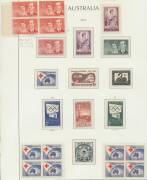 Other Pre-Decimals - 1937-65 Issues complete as per Lighthouse hingeless pages with extras including Arms £2 Roller Flaw in pair, Peace 2½d with No Watermark, Food blocks of 9, 1954 Royal Visit 3½d Re-Entry BW 308i, Red Cross Misplaced Cross block of 4, C - 4