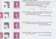 Decimal Issues - 1966-71 QEII 7c purple extensive highly specialised & fully annotated collection including Heavily Over-Inked block of 4, Extreme Dry Ink x2, Jumped Perfs pair, Double Perfs pair, Plate Number blocks, UV reactions, Plate Fractures includ - 7