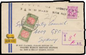 Commonwealth Postal History - Annotated Postage Due covers with a wide variety of tax handstamps plus an array of Postage Due frankings including high values on Business Reply envelopes, a few with invalid revenue frankings & a few unusual markings, condi