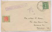 Commonwealth Postal History - Annotated Postage Due covers with a wide variety of tax handstamps plus an array of Postage Due frankings including high values on Business Reply envelopes, a few with invalid revenue frankings & a few unusual markings, condi - 6