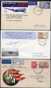 Carton of mostly post-WW2 material with large variety of domestic and international flights up to 1970s including illustrated covers, cinderella labels & signed items, also Rocket Mails including 1937 cover signed "AH Young" and later 'Europa' flights, Ho