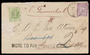 Postal History (New South Wales) - Bundle of pages with annotated covers including 1852 stampless with superb '2' h/s in red, 1858 with superb Rays '111' of 'TAMBAROORA' (b/s, & superb 'SOFALA' transit), 1861 to Brisbane x2, 1895 registered to Austria, DL