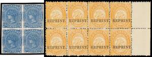 Tasmania - SPECIMEN' Overprints comprising Sidefaces x10 to 10d, Tablets set, De La Rue Pictorials, & Stamp Duty Platypus set SG F26-29, condition rather mixed, Cat £1400 not including the Postal Fiscals; plus an array of unoverprinted & overprinted Repri