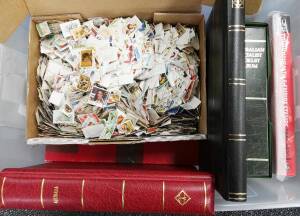 General & Miscellaneous - Consignment remainders in huge plastic tub with a quantity of used Decimals off-paper, box of Singapore FDCs, Malta 1937-84 issues, Gibbons "British Commonwealth" (2016 Edn) in original wrapping, a couple of unused albums.