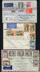 General & Miscellaneous - British Empire covers with Malaya, Australia, New Zealand & Pacific Islands etc, some better items including Victorian Frank Stamps, commercial airmails including to unusual destinations, condition variable. (150 approx)